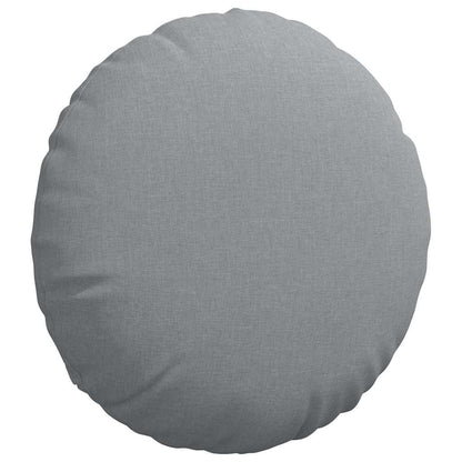 vidaXL Sitzkissen 2 pcs Hellgrau Ø50 x 19 cm Stoff