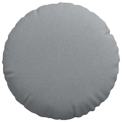 vidaXL Sitzkissen 2 pcs Hellgrau Ø50 x 19 cm Stoff
