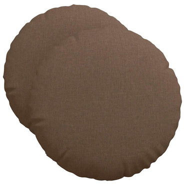 vidaXL Sitzkissen 2 pcs Braun Ø50 x 19 cm Stoff