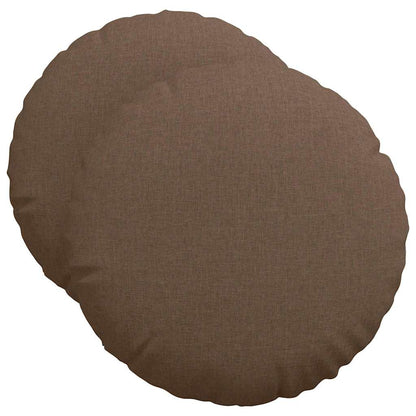vidaXL Sitzkissen 2 pcs Braun Ø50 x 19 cm Stoff