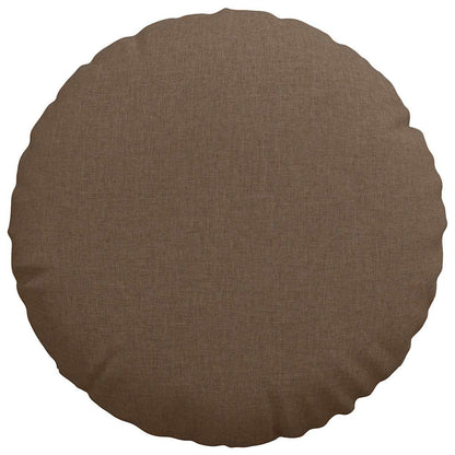vidaXL Sitzkissen 2 pcs Braun Ø50 x 19 cm Stoff