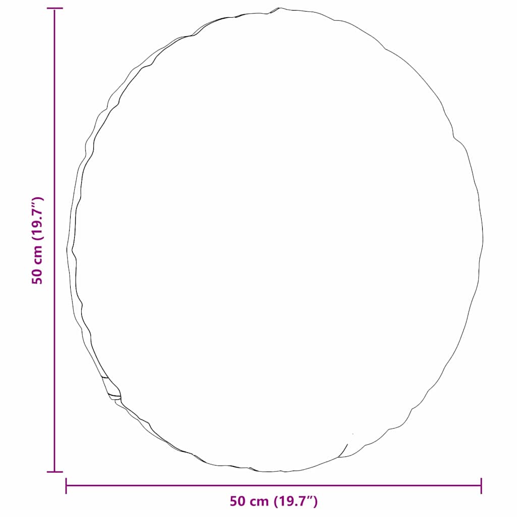Sitzkissen 2 pcs Creme Ø50 x 19 cm Stoff