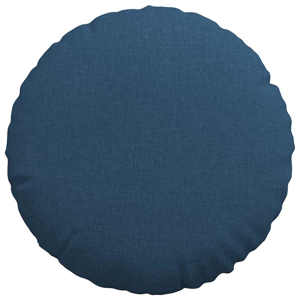 Sitzkissen 2 pcs Blau Ø50 x 19 cm Stoff