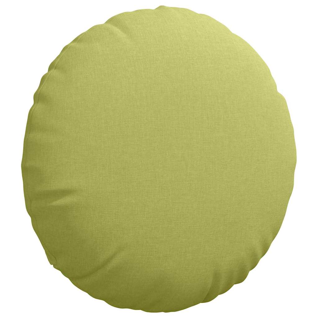 vidaXL Sitzkissen 2 pcs Hellgrün Ø50 x 19 cm Stoff