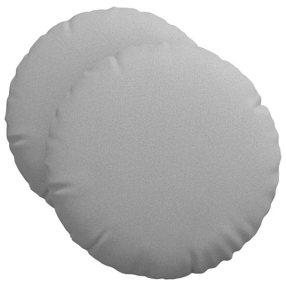 vidaXL Sitzkissen 2 pcs Wolkengrau Ø50 x 19 cm Stoff