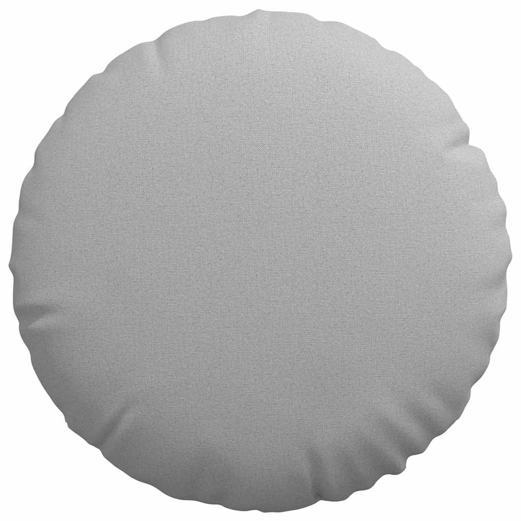 vidaXL Sitzkissen 2 pcs Wolkengrau Ø50 x 19 cm Stoff