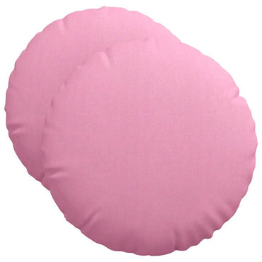 vidaXL Sitzkissen 2 pcs Rosa Ø50 x 19 cm Stoff