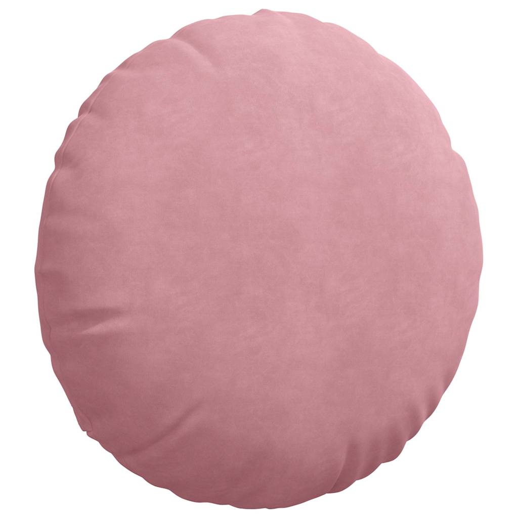 vidaXL Sitzkissen 2 Stück Rosa Ø 50 x 19 cm Samt