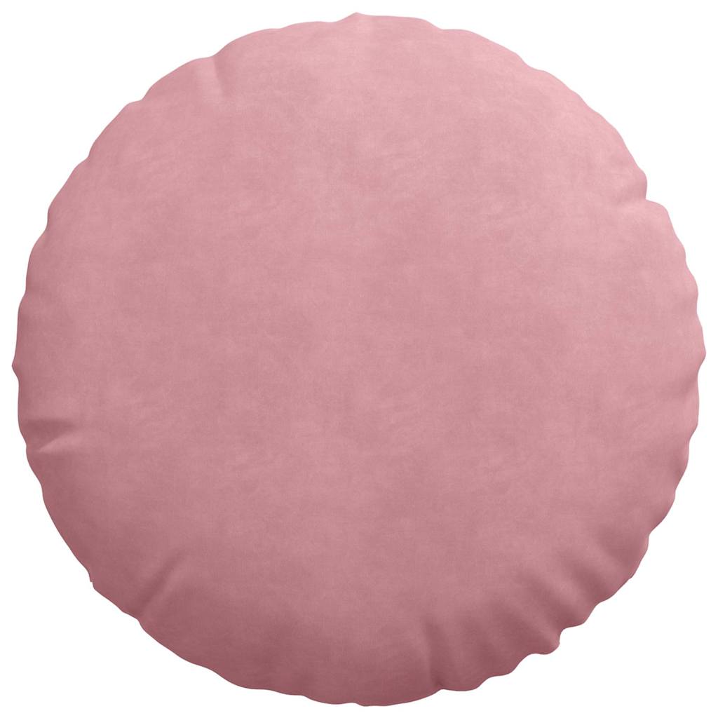 vidaXL Sitzkissen 2 Stück Rosa Ø 50 x 19 cm Samt