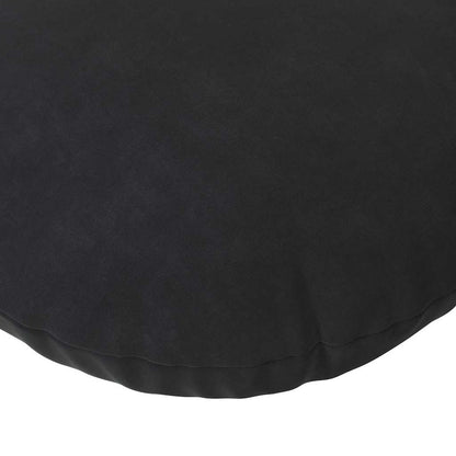 vidaXL Sitzkissen 2 Stück Schwarz Ø 50 x 19 cm Samt