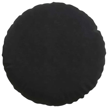 vidaXL Sitzkissen 2 Stück Schwarz Ø 50 x 19 cm Samt