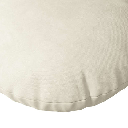 vidaXL Sitzkissen 2 Stück Creme Ø 50 x 19 cm Samt