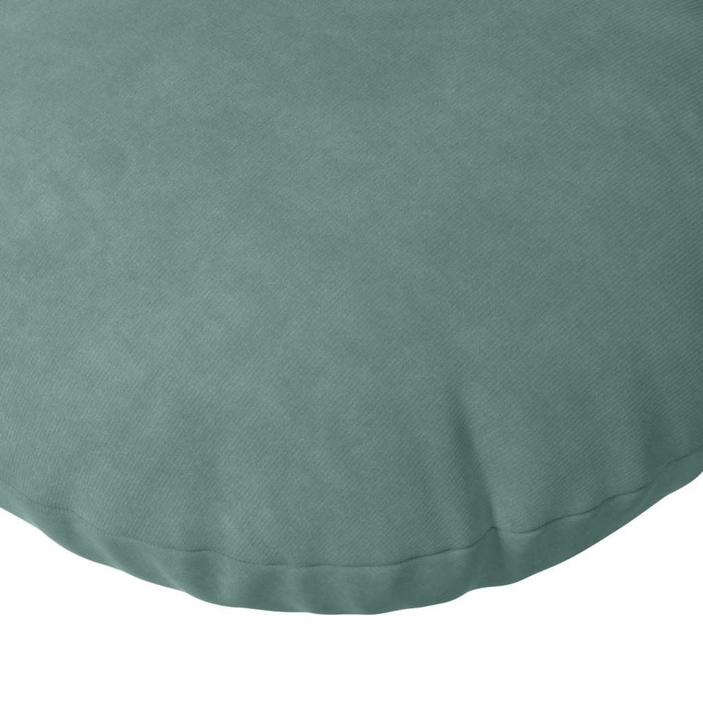 Sitzkissen 2 Stück Meergrün Ø 50 x 19 cm Samt