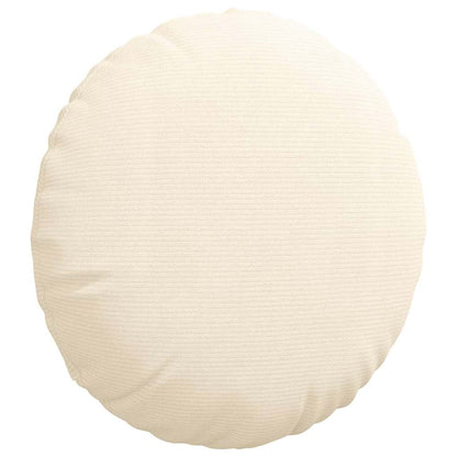 Sitzkissen 2 pcs Creme Ø 50 cm Cordstoff