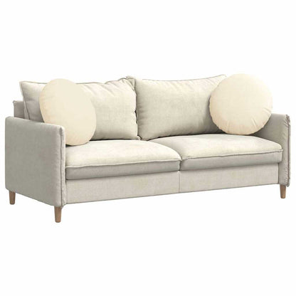 Sitzkissen 2 pcs Creme Ø 50 cm Cordstoff