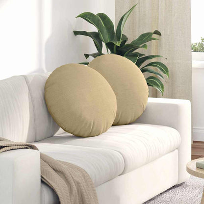 Sitzkissen 2 pcs Grau-Grün Ø 50 cm Cordstoff