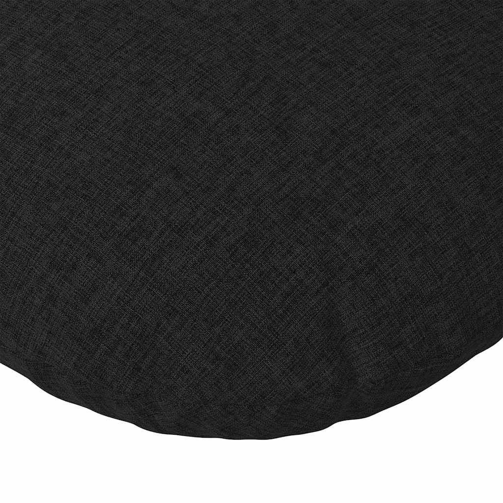 vidaXL Sitzkissen 2 pcs Schwarz Ø60 x 21 cm Stoff