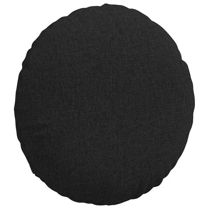 vidaXL Sitzkissen 2 pcs Schwarz Ø60 x 21 cm Stoff