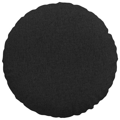 vidaXL Sitzkissen 2 pcs Schwarz Ø60 x 21 cm Stoff