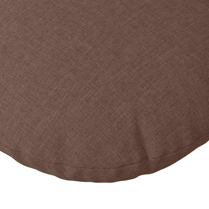 vidaXL Sitzkissen 2 pcs Braun Ø60 x 21 cm Stoff