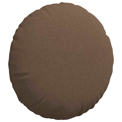 vidaXL Sitzkissen 2 pcs Braun Ø60 x 21 cm Stoff
