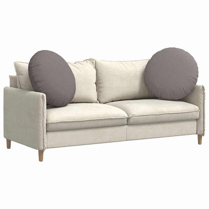 Sitzkissen 2 pcs Taupe Ø60 x 21 cm Stoff