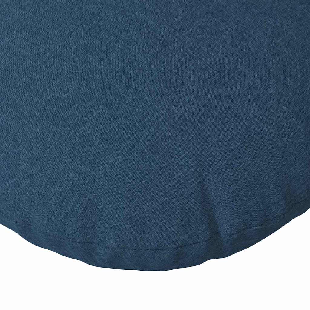 vidaXL Sitzkissen 2 pcs Blau Ø60 x 21 cm Stoff