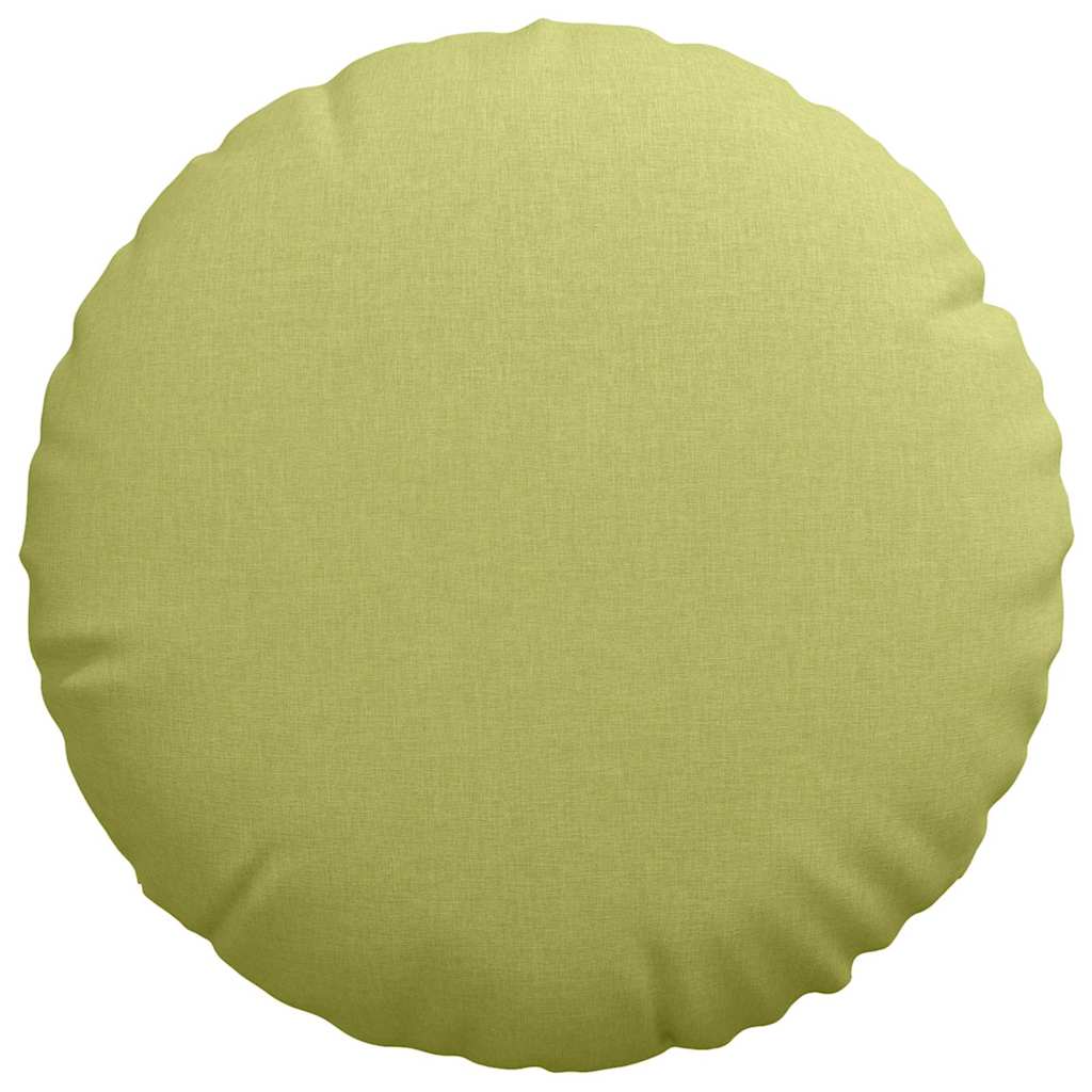 vidaXL Sitzkissen 2 pcs Hellgrün Ø60 x 21 cm Stoff