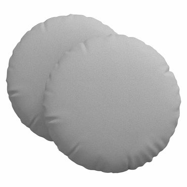 vidaXL Sitzkissen 2 pcs Wolkengrau Ø60 x 21 cm Stoff