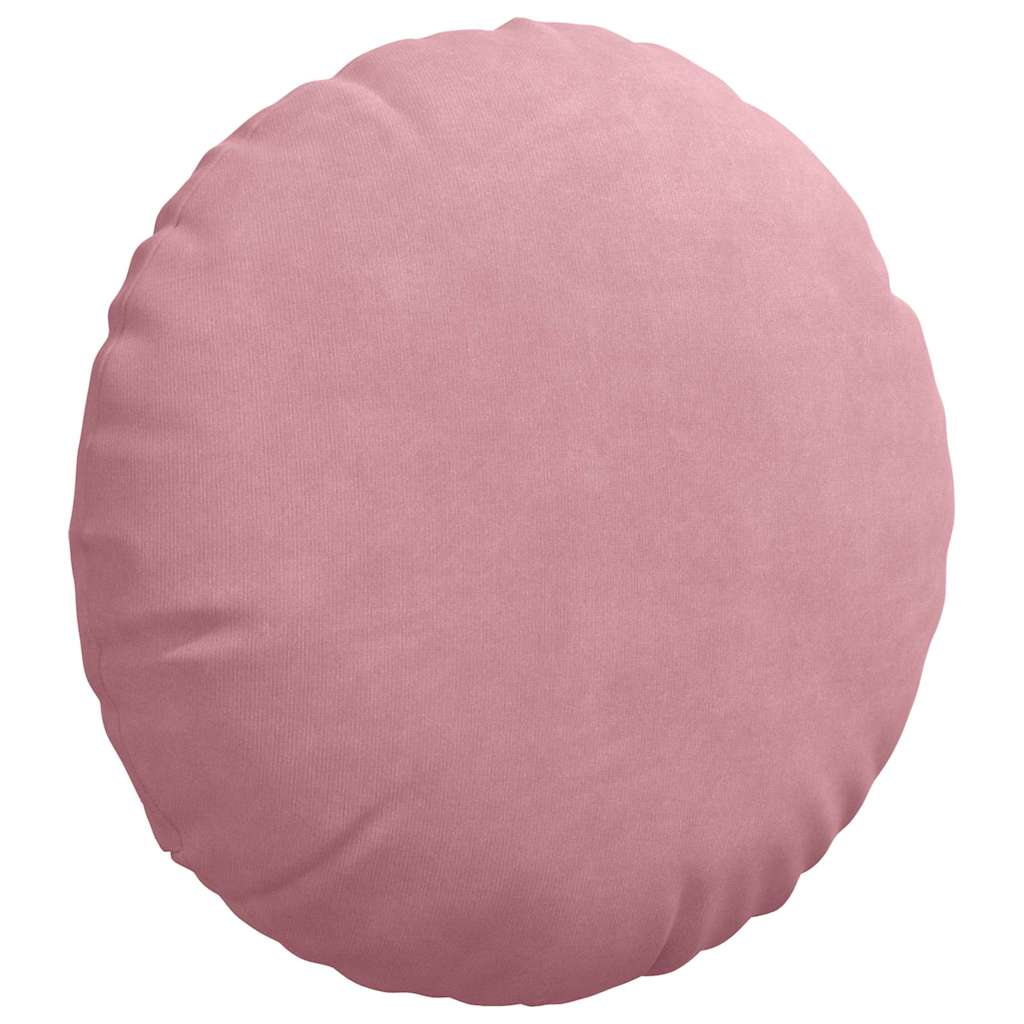 vidaXL Sitzkissen 2 Stück Rosa Ø 60 x 21 cm Samt