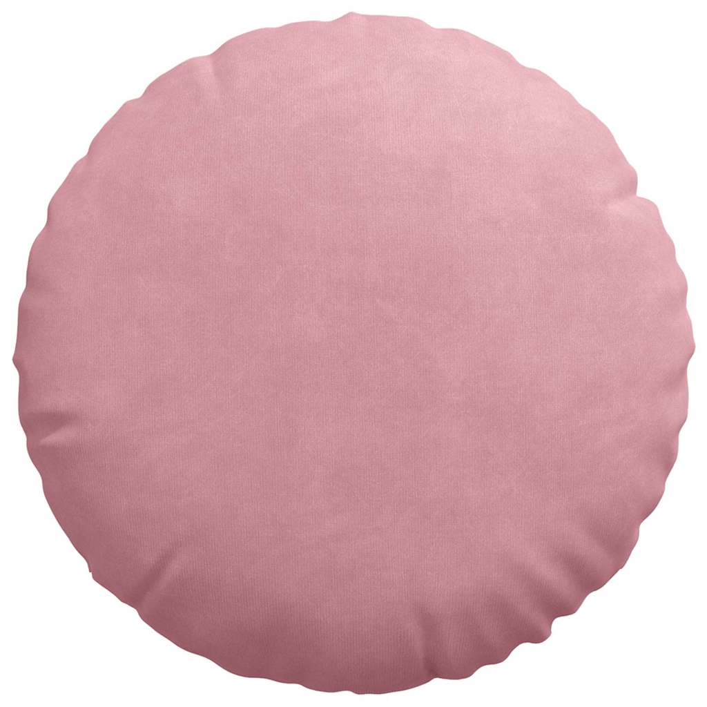 vidaXL Sitzkissen 2 Stück Rosa Ø 60 x 21 cm Samt