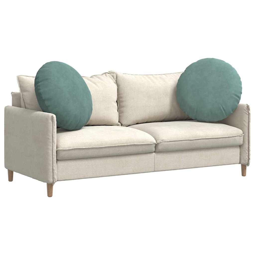 Sitzkissen 2 Stück Meergrün Ø 60 x 21 cm Samt