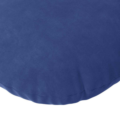vidaXL Sitzkissen 2 Stück Polizeiblau Ø 60 x 21 cm Samt