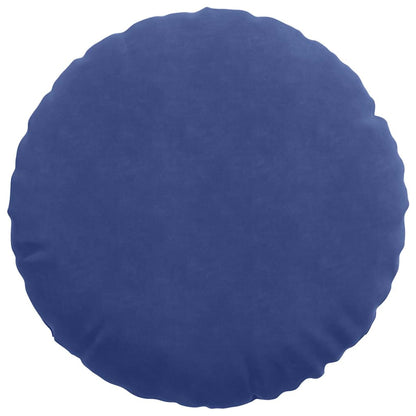 vidaXL Sitzkissen 2 Stück Polizeiblau Ø 60 x 21 cm Samt