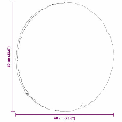 Sitzkissen 2 pcs Dunkelgrau Ø 60 cm Cordstoff