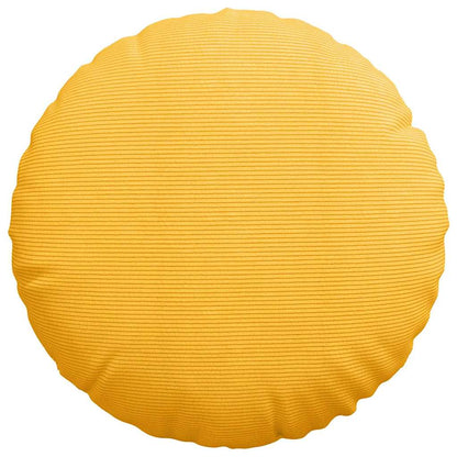 vidaXL Sitzkissen 2 pcs Helles Gelb Ø 60 cm Cordstoff