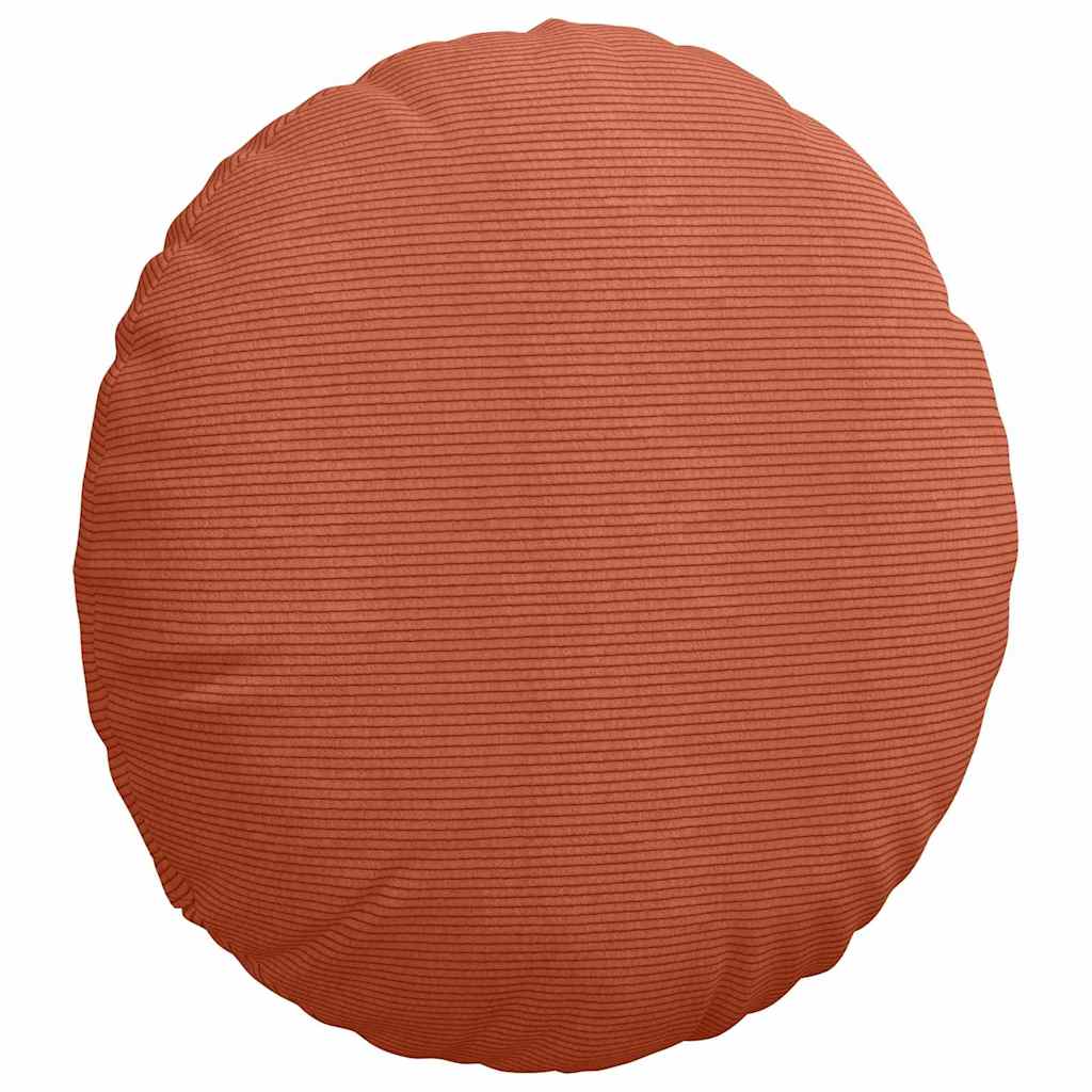 vidaXL Sitzkissen 2 pcs Rot-Orange Ø 60 cm Cordstoff