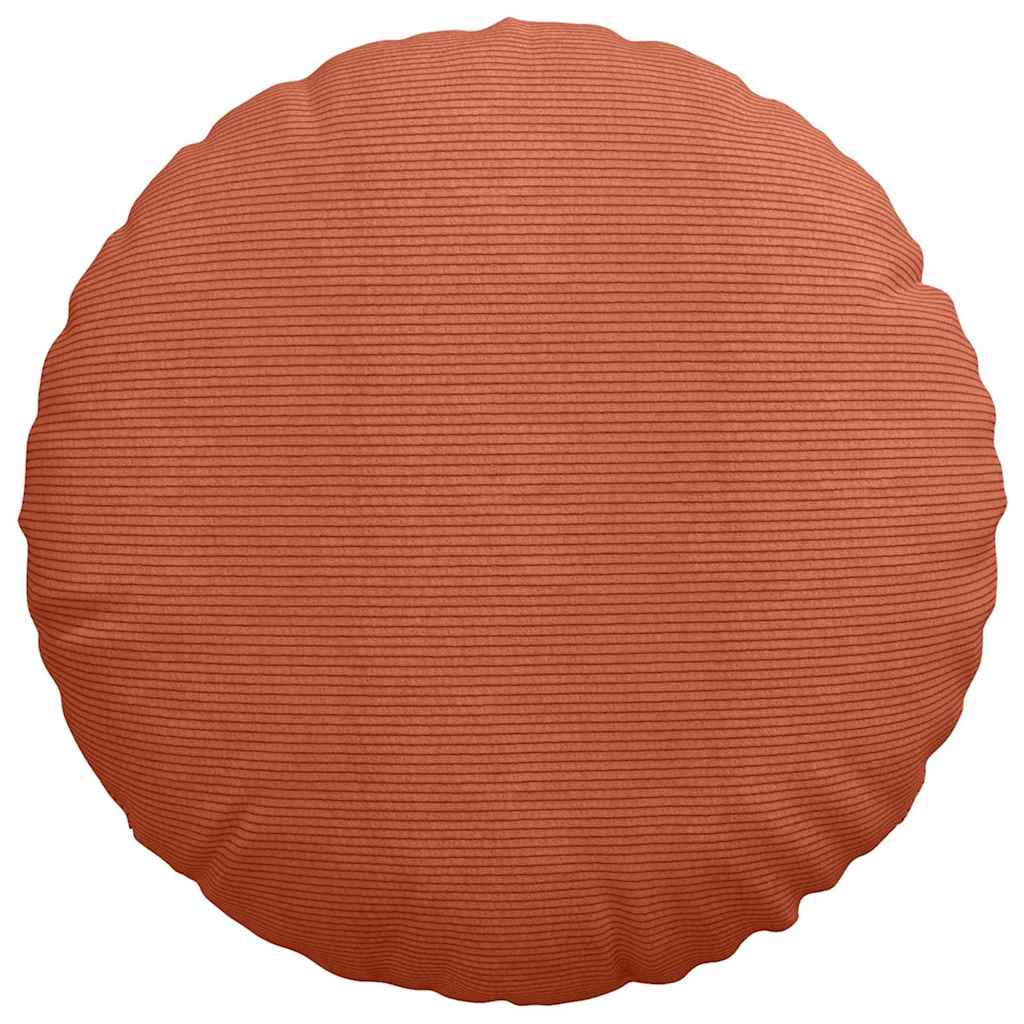 vidaXL Sitzkissen 2 pcs Rot-Orange Ø 60 cm Cordstoff