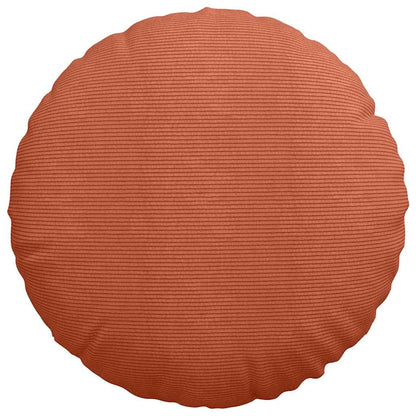 vidaXL Sitzkissen 2 pcs Rot-Orange Ø 60 cm Cordstoff