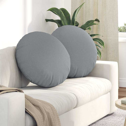 vidaXL Sitzkissen 2 pcs Hellgrau Ø80 x 29 cm Stoff