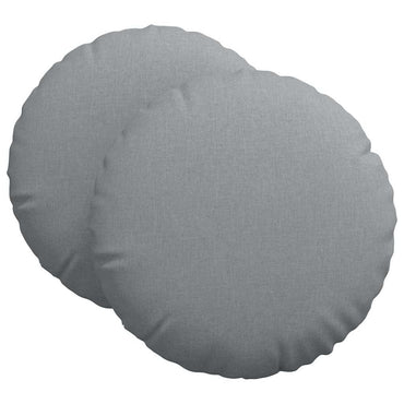 vidaXL Sitzkissen 2 pcs Hellgrau Ø80 x 29 cm Stoff