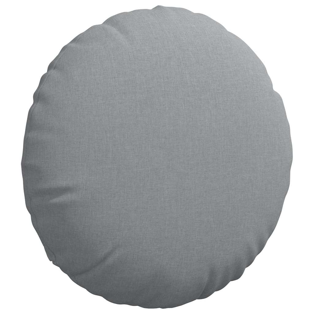 vidaXL Sitzkissen 2 pcs Hellgrau Ø80 x 29 cm Stoff