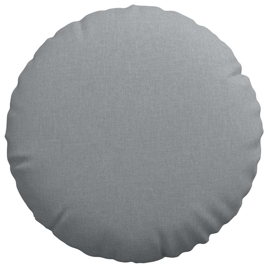 vidaXL Sitzkissen 2 pcs Hellgrau Ø80 x 29 cm Stoff