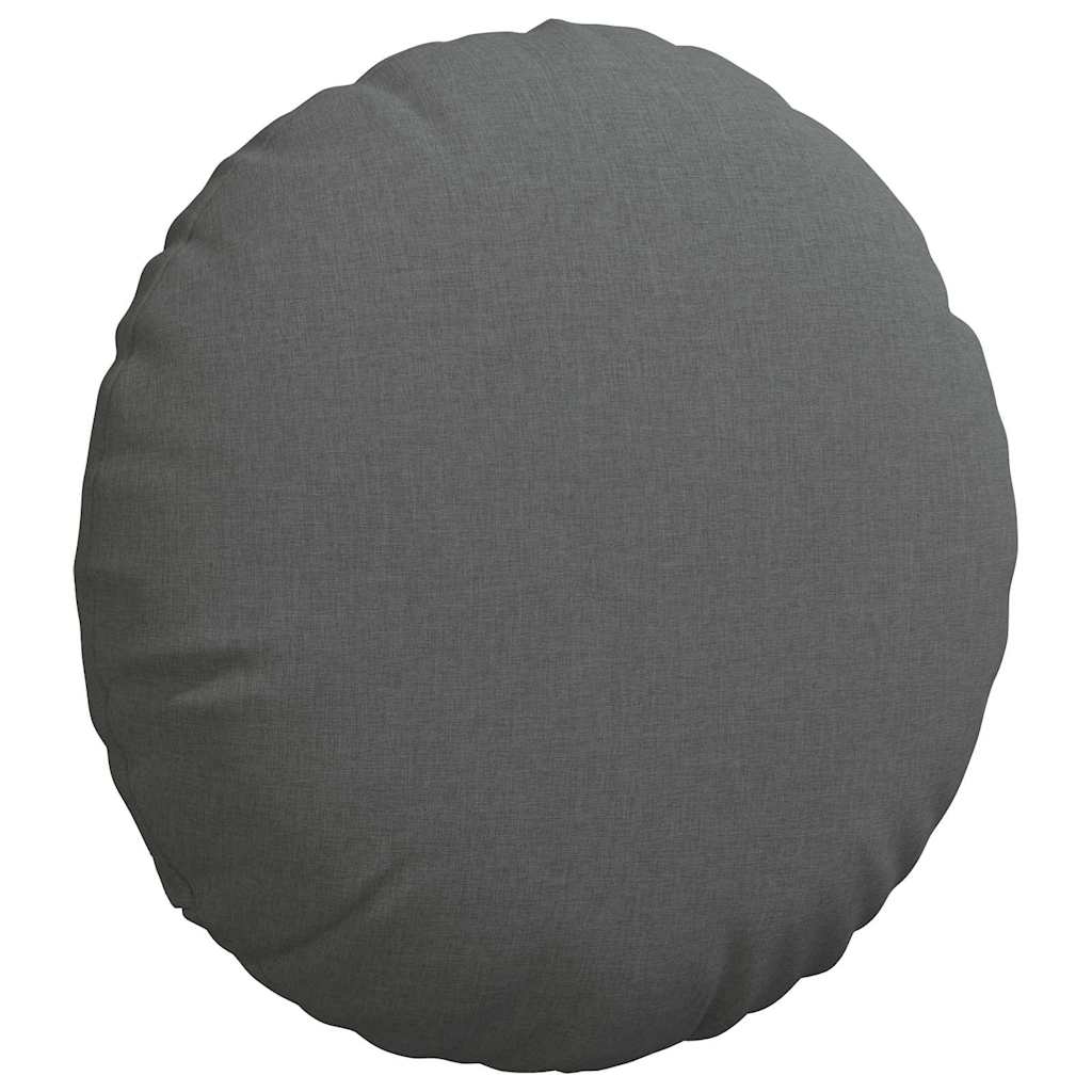 vidaXL Sitzkissen 2 pcs Dunkelgrau Ø80 x 29 cm Stoff