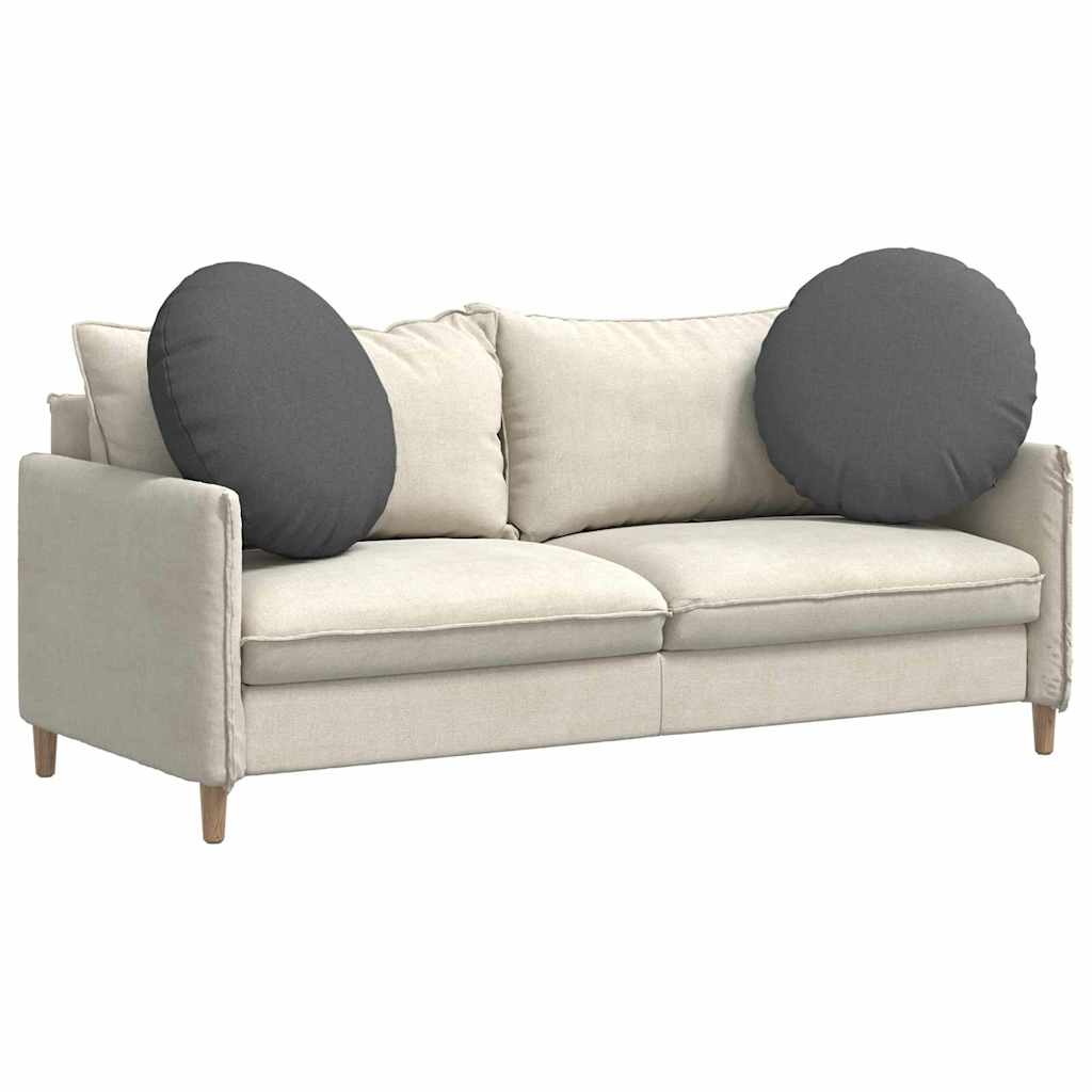 vidaXL Sitzkissen 2 pcs Dunkelgrau Ø80 x 29 cm Stoff