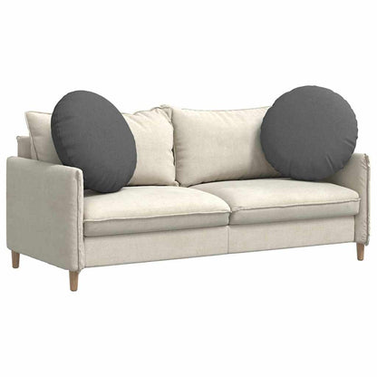 vidaXL Sitzkissen 2 pcs Dunkelgrau Ø80 x 29 cm Stoff