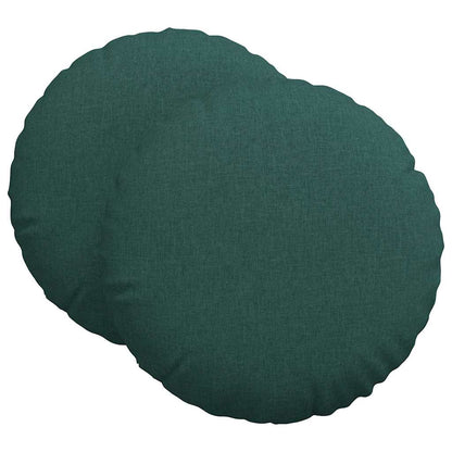 vidaXL Sitzkissen 2 pcs Dunkelgrün Ø80 x 29 cm Stoff