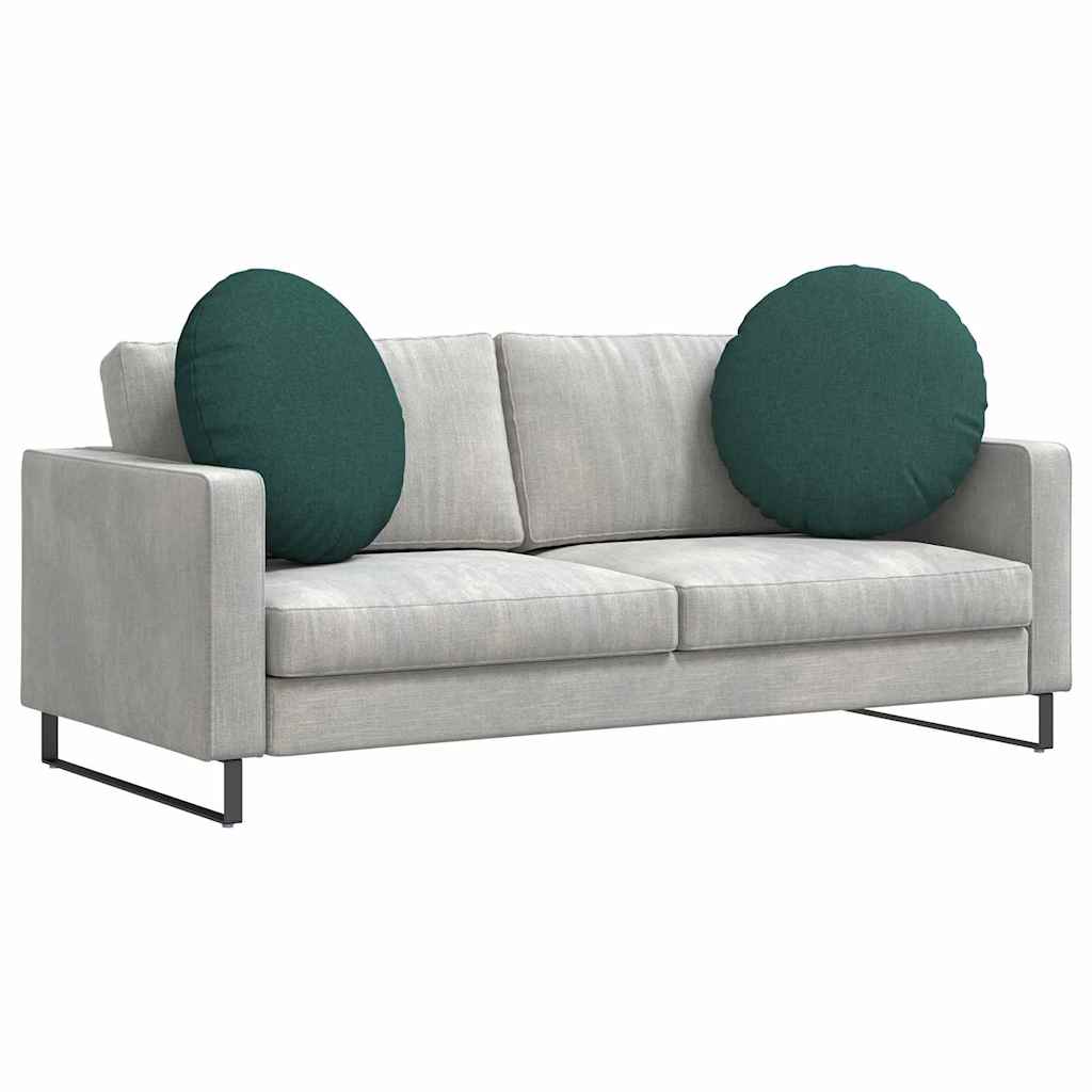 vidaXL Sitzkissen 2 pcs Dunkelgrün Ø80 x 29 cm Stoff