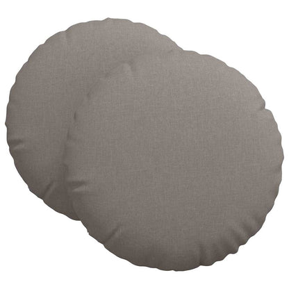 vidaXL Sitzkissen 2 pcs Taupe Ø80 x 29 cm Stoff