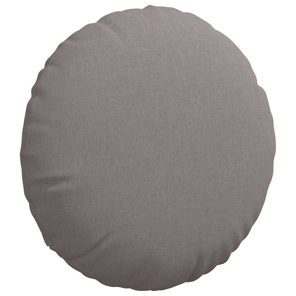 vidaXL Sitzkissen 2 pcs Taupe Ø80 x 29 cm Stoff